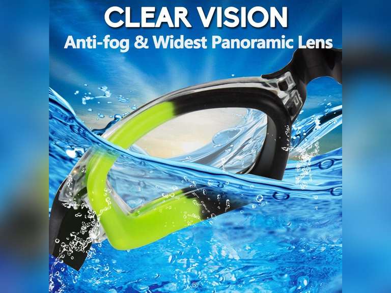 EverSport Kids Swim Goggles, Pack of 2 Swimming Goggles for Children Teens, Anti-Fog Anti-UV Youth Swim Glasses for Age4-16 14