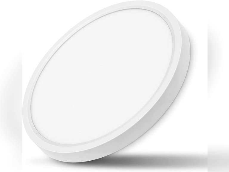 MOONSEA LED Flush Mount Ceiling Light, Super Slim 7 inch Ceiling Light Fixture, 6500K Daylight LED Ceiling Lamp for Bedroom, Living Room, Dining Room 7