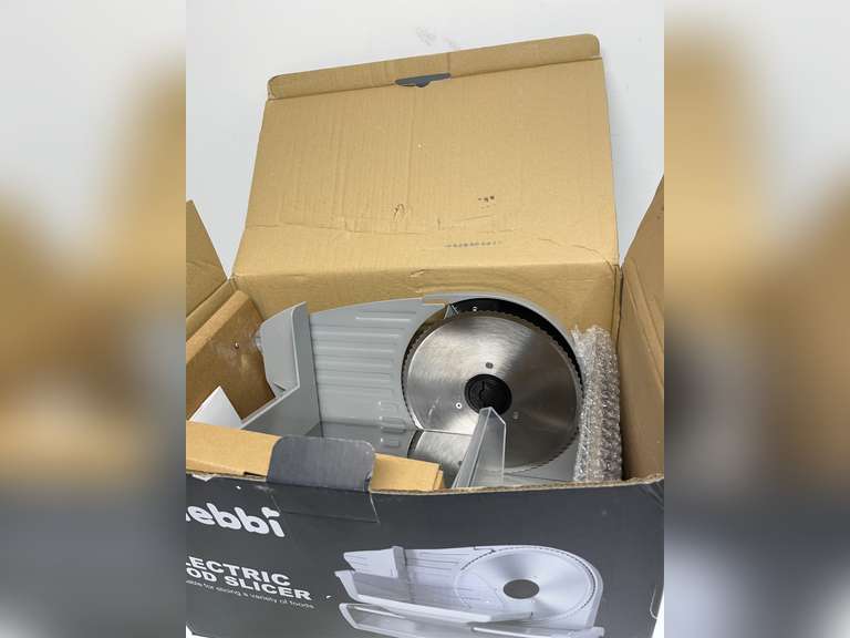 Meat Slicer, 200W Meat Slicer Machine for Home, DC Motor Quiet Deli Slicer with 2 Removable 7.5' Stainless Steel Blades, Adjustable Dial for 0-15mm, Electric Food Slicer for Meat, Cheese, Bread 129