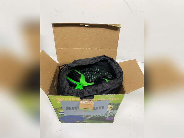 100 ft Expandable Garden Hose - Kink Free Flexible Water Hose 100ft with 10 Pattern Spray Nozzle, 3/4 Solid Brass Connectors, Retractable Lightweight Expanding Hose 44