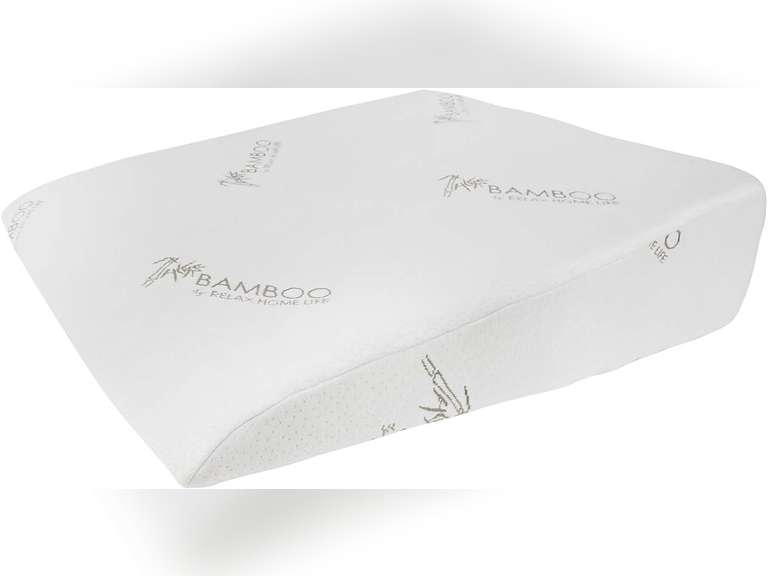 7.5 Inch Bed Wedge Pillow for Acid Reflux or Sleeping | 1.5 Inch Memory Foam Top with Stay Cool Cover | Incline Leg Elevation Pillows | Ideal for Gerd, Heartburn, and Snoring (26*23*7.5inch) 60