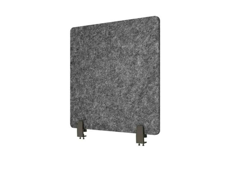 Stand Up Desk Store ReFocus Raw Clamp-On Acoustic Desk Divider Mounted Privacy Panel to Reduce Noise and Visual Distractions (Anthracite Gray, 23.6" x 16" ) 89