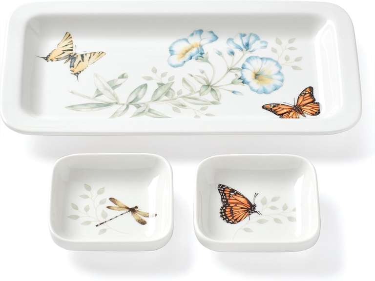 Lenox Butterfly Meadow Asian Kitchen Sushi-Plate &-Bowls, 0.0, Multi 32