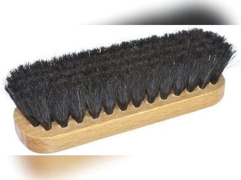 (SIMILAR MODEL, PACK OF 10) Mini Shine Brush Black. 5" 100% Horse Hair 20