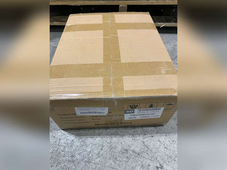 White Nightstand with Charging Station and USB Ports, 3-Tier End Table with Wood Drawer Storage Shelf, Tall Small Bed Side Table for Small Spaces Living Room, Bedroom 61