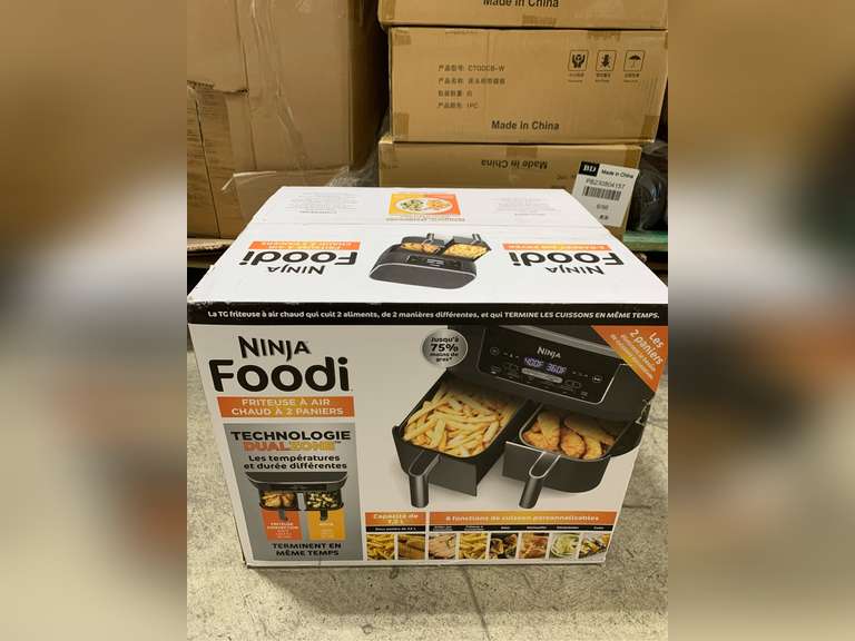 Ninja DZ201 Foodi 8 Quart 6-in-1 DualZone 2-Basket Air Fryer with 2 Independent Frying Baskets, Match Cook & Smart Finish to Roast, Broil, Dehydrate & More for Quick, Easy Meals, Grey 199