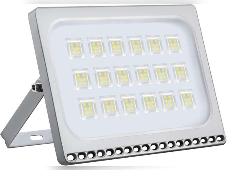100W LED Flood Light Outdoor - papsbox 10000lm LED Work Light Waterproof IP66 Floodlight Fixture 6500K Daylight White Super Bright Security Light for Garden Yard Garage NO Plug 29