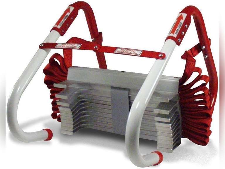 Kidde Fire Escape Ladder, 2-Story Rope Ladder, Extends to 13-Feet, Anti-Slip Rungs 45