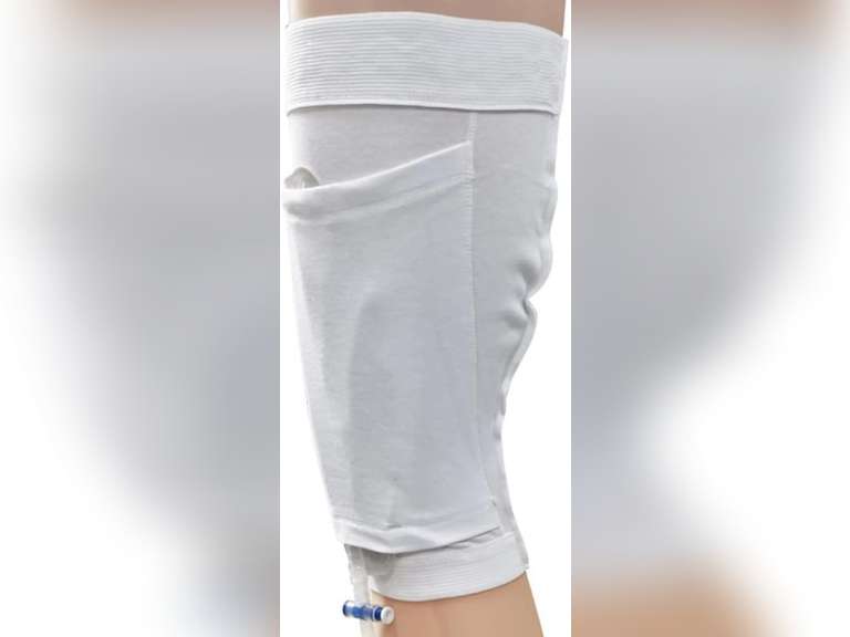 Catheter Leg Bag Holder Catheter Sleeve Urine Leg Bag Catheter Sleeves Catheter Bag Holder Leg Strap Urinary Drainage Bag Cover for Men&Women Stay in Place Urine Bags for Legs (XL) 18