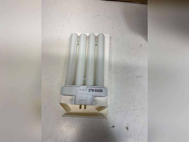 Sunlite 40531 FML27/65K/2PK Quad Tube Plug-in Compact Fluorescent Lamp, FML 4-Pin, 27 Watts, 1500 Lumens, 6500K Daylight, 4-Pin (GX10q4) Base, 120 Volts, 2 Pack 14