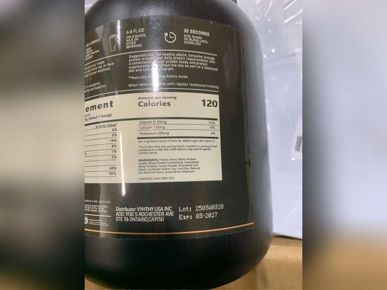 100% Whey Protein Powder, 24g Protein, 5.5g BCAAs & 2.7 L-Leucine, Quick Absorbing & Fast Digesting for Optimal Muscle Recovery, Rich Chocolate, 2 Pound, 29 Servings 45