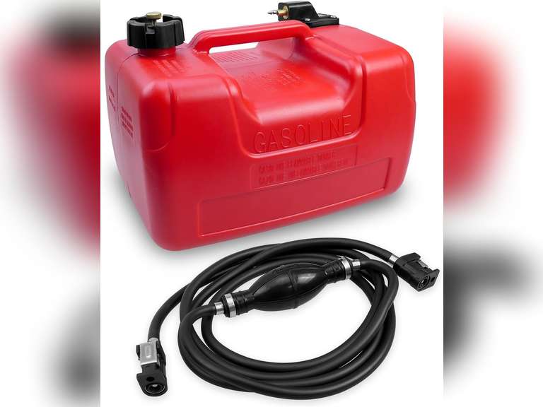 Boat Fuel Gas Tank with Connector Fit for YAMAHA Marine Outboard Boats Kayaks Yachts Canoes Inflatables 69