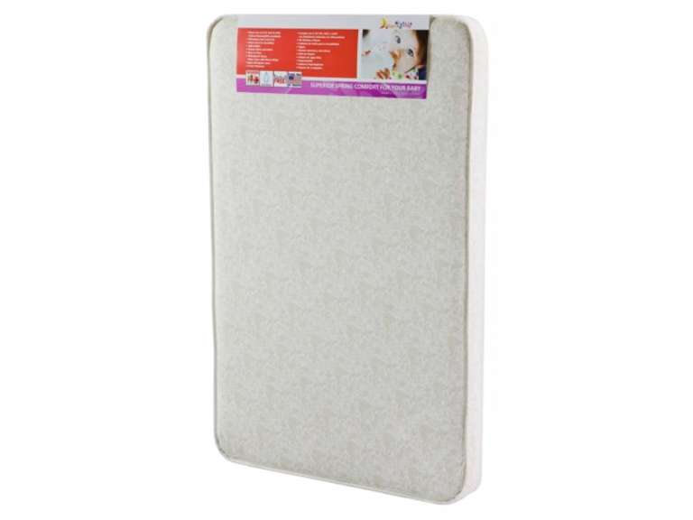 26 x3 x38 Dream on Me Extra Firm Rounded Corner Playard Mattress, White 46