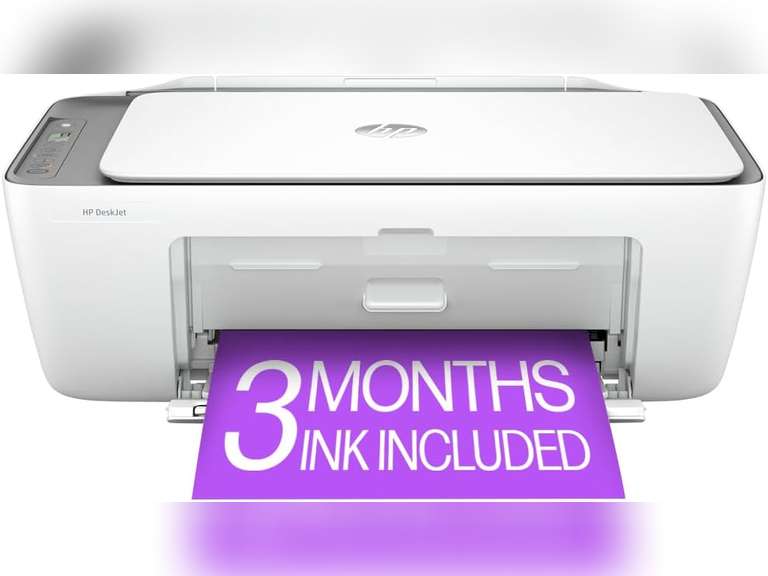 HP DeskJet 2855e Wireless All-in-One Color Inkjet Printer, Scanner, Copier, Best-for-home, 3 months of Instant Ink included (588S5A) 50