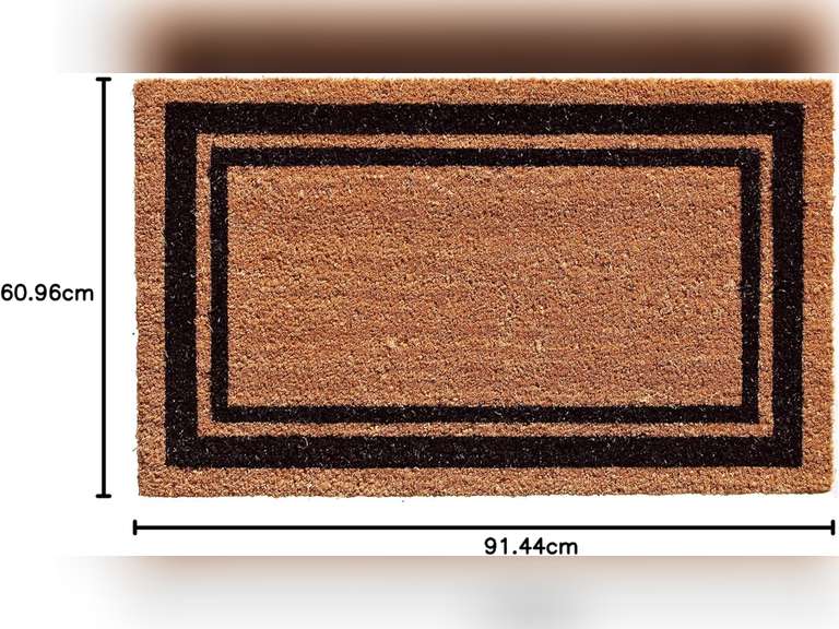 Calloway Mills Border Doormat 24" x 36" (Black) 20
