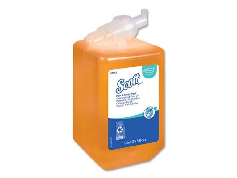 Scott Essential Hair and Body Wash Citrus Floral Bottle - 6/Carton - 1 L 100