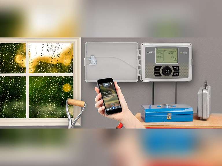 Orbit 57946 B-hyve Smart Indoor/Outdoor 6-Station WiFi Sprinkler System Controller 105