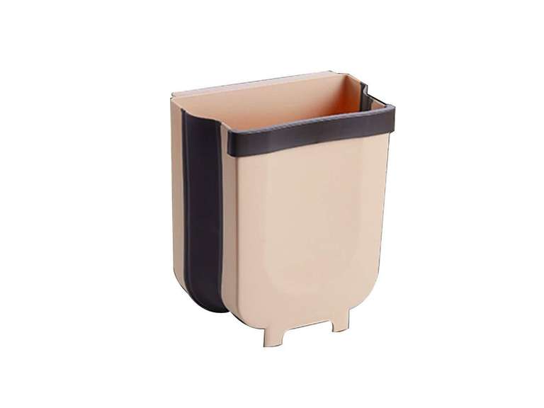 Foldable Hanging Cabinet Trash Can, Wall-Mounted Collapsible Waste Bin for Kitchen, Bathroom, Car, Bedroom, Space-Saving Portable Garbage Holder 104