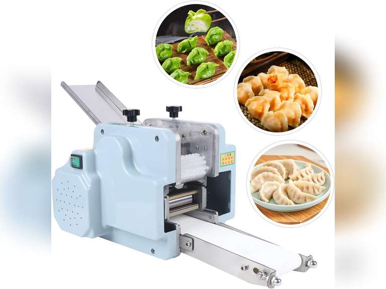 Electric Dumpling Wrapper Machine,110v Fully Automatic Commercial Dumpling Tools 40 / Min Automatic Dumpling Processing Tools for Restaurant, Kitchen, Noodle Shop, Snack Shop 312