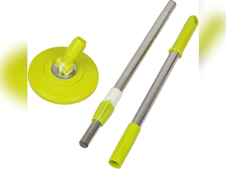 Spin Mop Pole Handle Replacement, Home Floor 360 Degrees Rotating Telescopic Replacement Handle Cleaning Tool Accessories Enhanced Thickened Version for Cleaning Home Bedroom Office (Green) 13