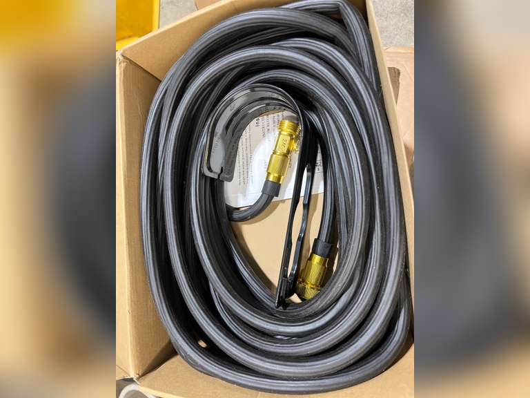 Garden Hose 100 FT Lightweight No-Kink Water Hose with 10 Functions Spray Nozzle and 3/4" Brass Connectors, Flexible, Leakproof, for Lawn Watering, Floor Cleaning, and Car Washing, Black 26