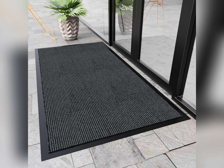 Front Door Mat, 10' x 3' Commercial Floor Mat, Heavy Duty Welcome Mat, Rubber Backing Non Slip Doormat for Entryway 104