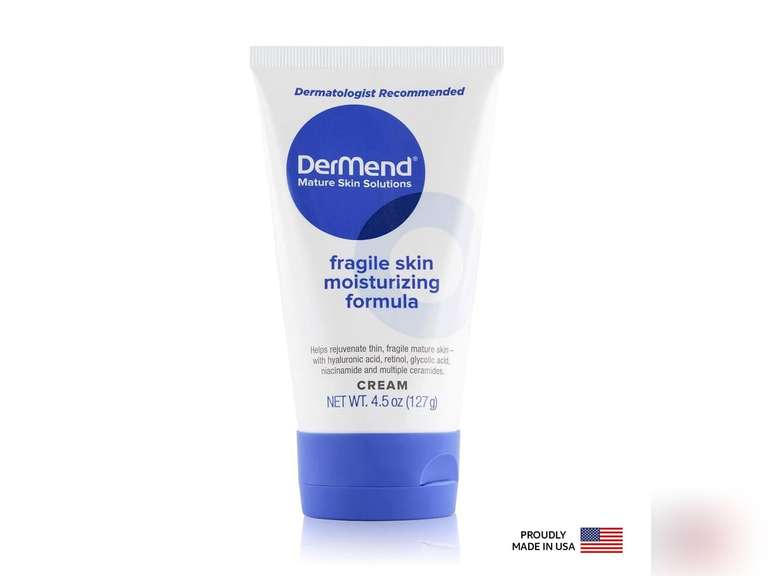 Dermend Specialized Fragile Skin Moisturizing Cream: Formula to Restore & Rejuvenate - Daily Anti Wrinkle Cream for Firming & Strengthening Thin, Aging Skin - 4.5 Oz Tube 23