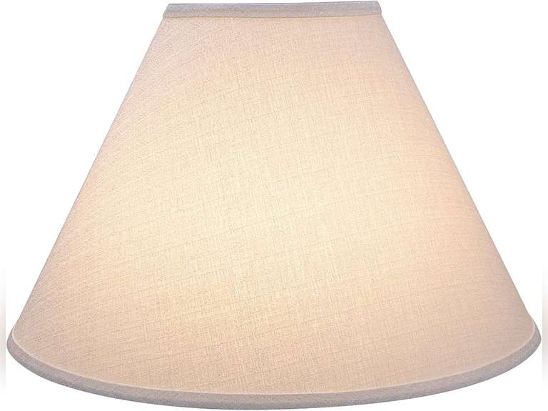 Aspen Creative 32773A, Transitional Hardback Empire Shaped Spider Construction Lamp Shade in Off White, 18" Wide (7" x 18" x 12 1/2") 81