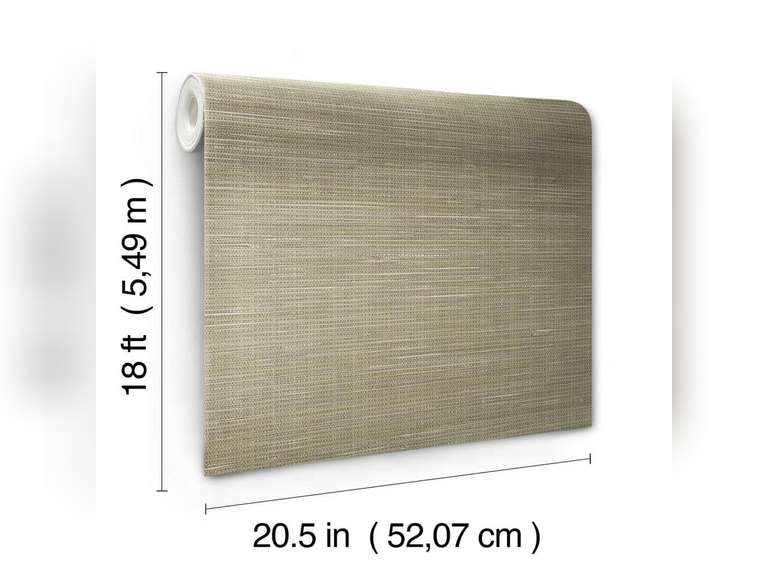 Wheat Grasscloth Paper Peel & Stick Wallpaper Roll (Covers 30.75 Sq. Ft.) 29