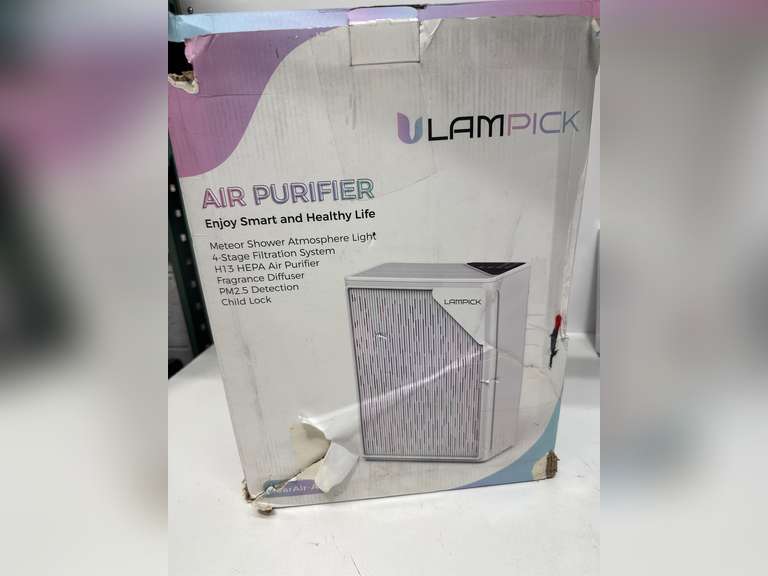 Air Purifiers for Home Up to 1736 sqft, LAMPICK Air Purifier for Home Pets with Night Light, Sleep Mode, Fragrance Sponge, PM2.5 Detector, True H13 HEPA Filter Carbon Filters Air Cleaners for Bedroom 110