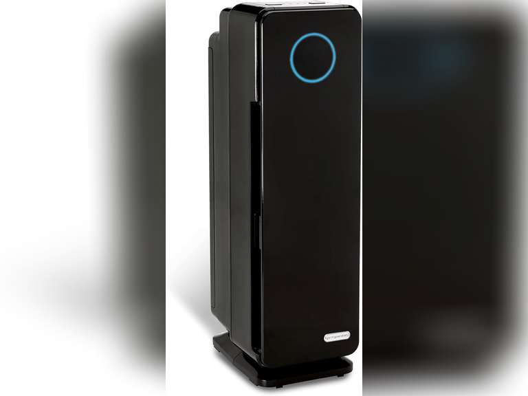 GermGuardian 5-In-1 HEPA Air Purifier for Home, Pet Air Purifier with HEPA Air Filter & UV-C Light, AC4300BPTCA, 743 Sq. Ft., 22' Tower, Black 100