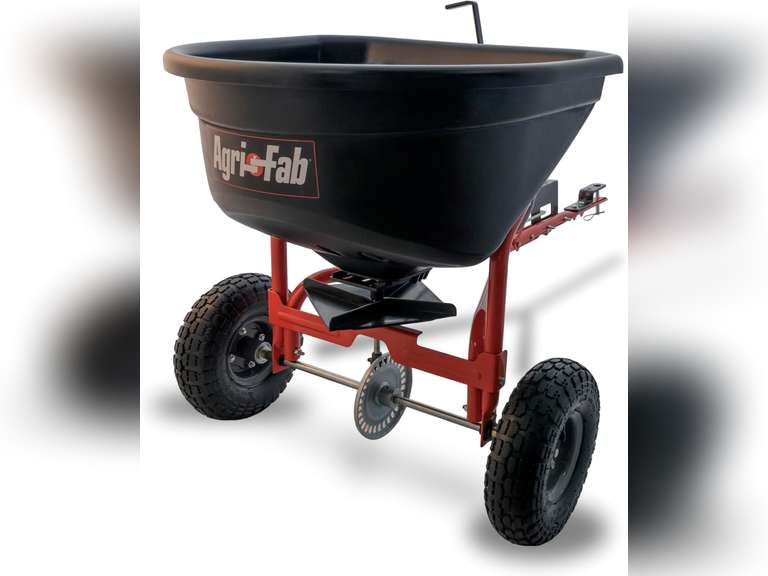 Agri-Fab Broadcast Spreader Tow Style, 110 lb Capacity, Black 138