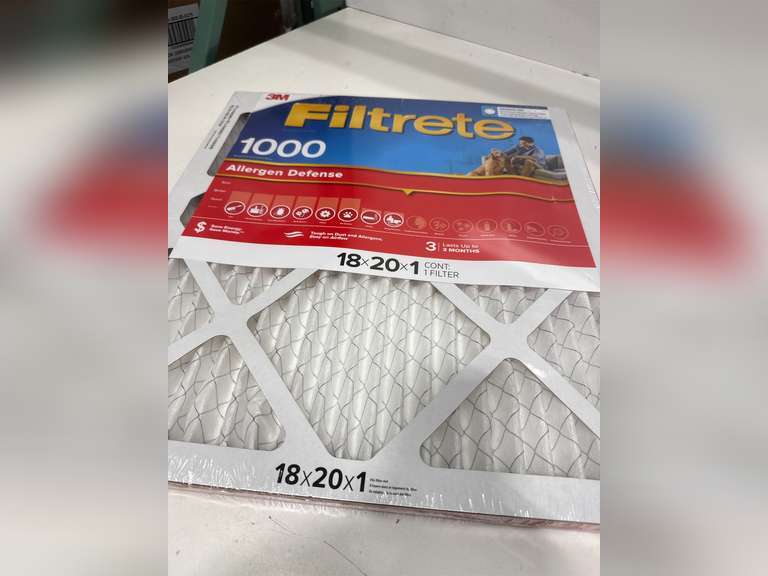 Filtrete Allergen Defense 18 in. W X 20 in. H X 1 in. D Polypropylene 11 MERV Pleated Air Filter 4pack 59