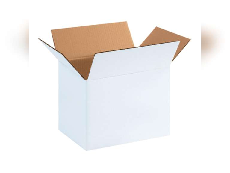 Aviditi 11812W Corrugated Box, 11-1/4" Length x 8-3/4" Width x 12" Height, White (Bundle of 25) 46