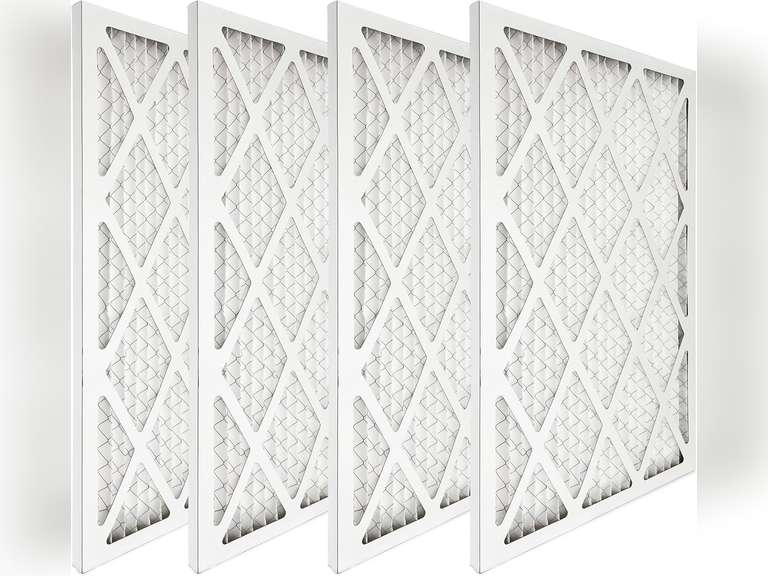 24x24x1 Air Filter MERV 8 Air Conditioner HVAC AC Furnace Filters (Actual Size 23.75x23.75) (4-Pack) 39