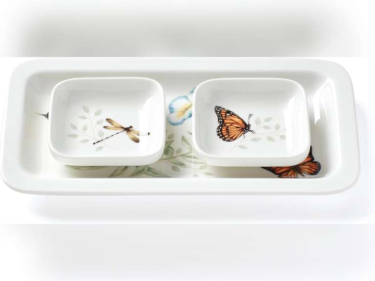 Lenox Butterfly Meadow Asian Kitchen Sushi-Plate &-Bowls, 0.0, Multi 32