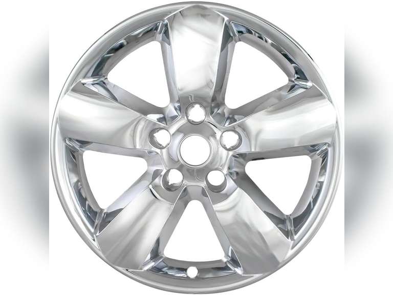 Set of 4 Wheel Skins Compatible with Select 2013-2024 Ram 1500, 2500, 3500 - Impostor Covers for 20 inch Alloy Rims - Snap-on, Chrome 101