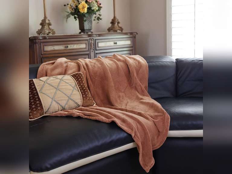 Solid Fleece Blanket Plush Throw 50" x 60" - Gray 13