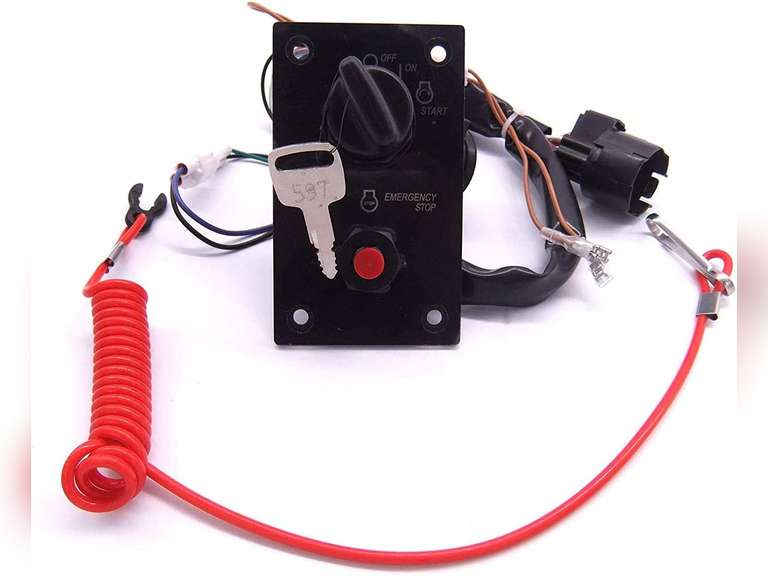 Boat Engine 37100-96J24 37100-96J25 Single Ignition Key Switch Panel for Suzuki Outboard Motor 49