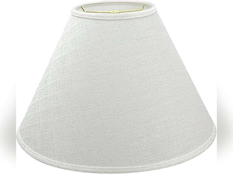 Aspen Creative 32773A, Transitional Hardback Empire Shaped Spider Construction Lamp Shade in Off White, 18" Wide (7" x 18" x 12 1/2") 81