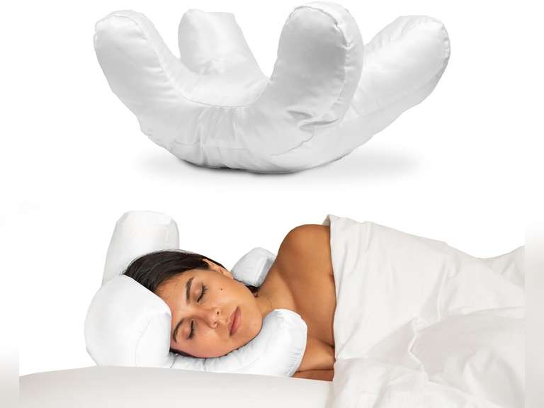Flawless Face Pillow + Free White Satin Pillowcase! Beauty Sleep, Anti Wrinkles-Aging, Back Sleeping 175