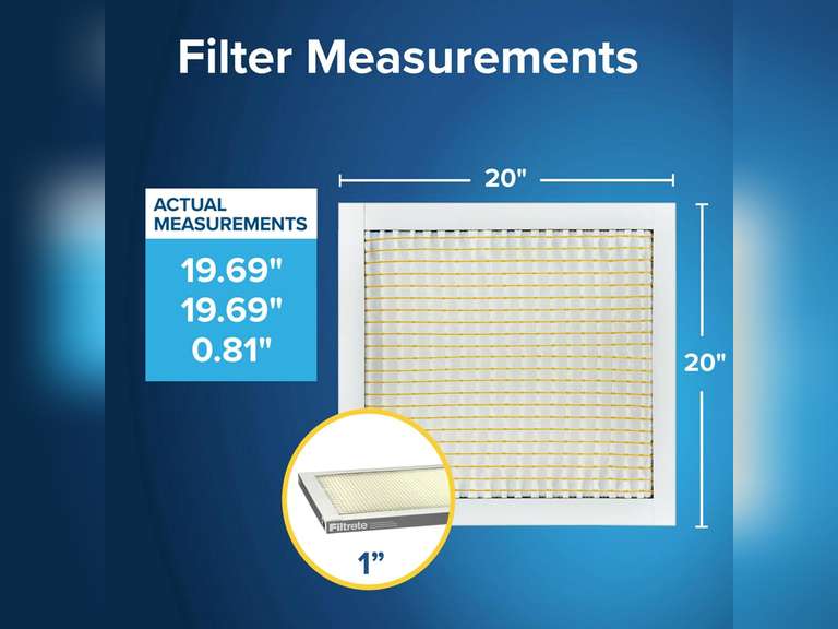 Filtrete 20x20x1 AC Furnace Air Filter, MERV 5, MPR 300, Capture Unwanted Particles, 3-Month Pleated 1-Inch Electrostatic Air Cleaning Filter, 5-Pack (Actual Size 19.69x19.69x0.81 in) 34