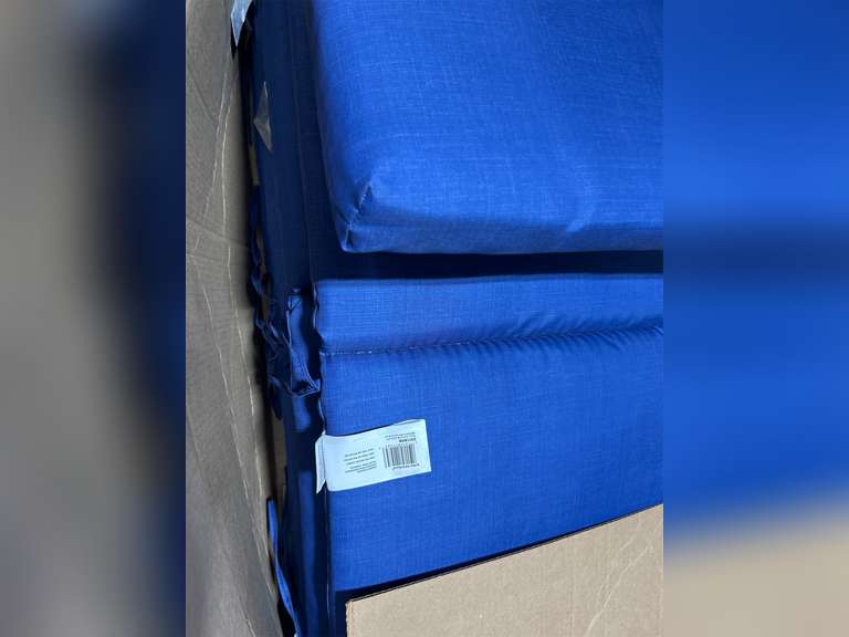 Arden Selections Outdoor Chaise Lounge Cushion 72 x 21, Cobalt Blue Texture 186
