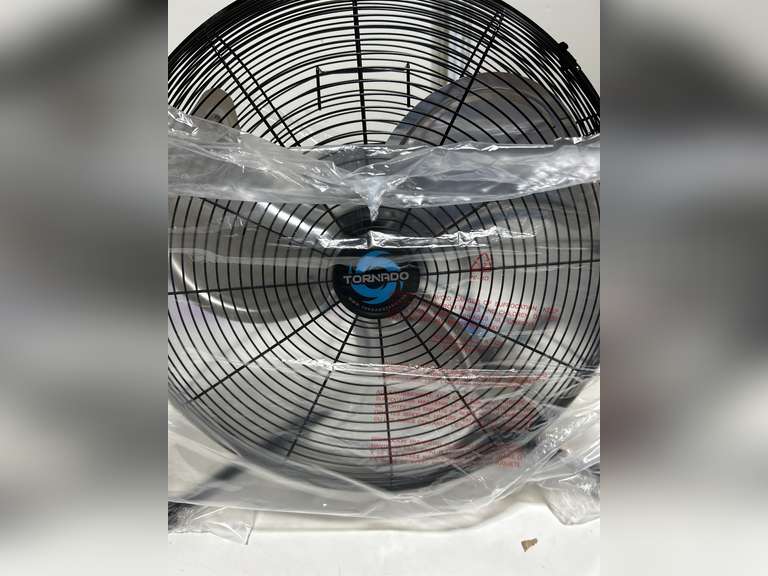 Tornado 20 Inch High Velocity Metal Floor Fan, 3-Speed Powerful Cooling for Industrial, Commercial, and Home Spaces, 120 Tilt, 6.0 FT Cord - UL safety Listed, Black 137