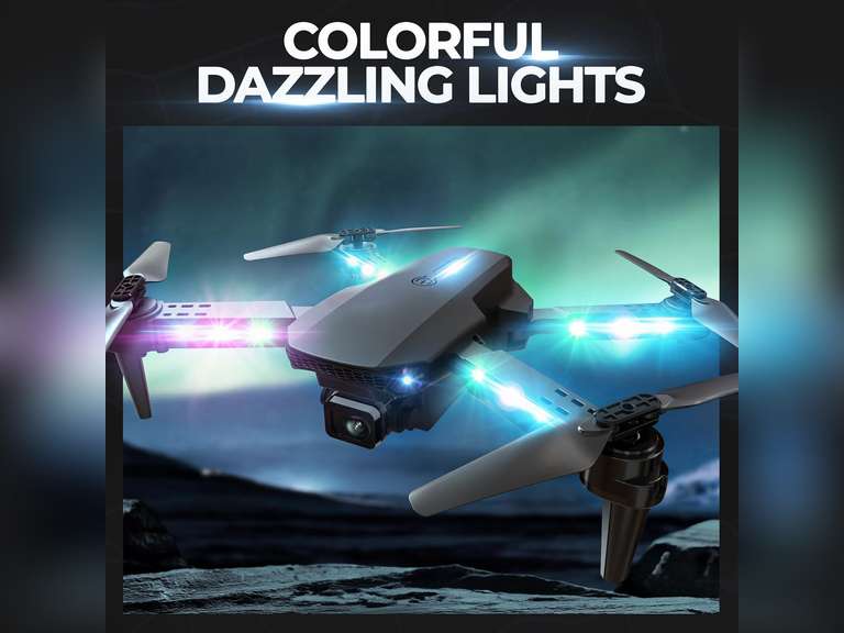 BEZGAR Drone with Camera for KIds - 1080P HD FPV RC Quadcopter with 90 Adjustable Lens, Coloeful LED Lights, Gestures Selfie, One Key Start, 360 Flips, Toys Gifts Mini Drones for Boys Girls, Black 34