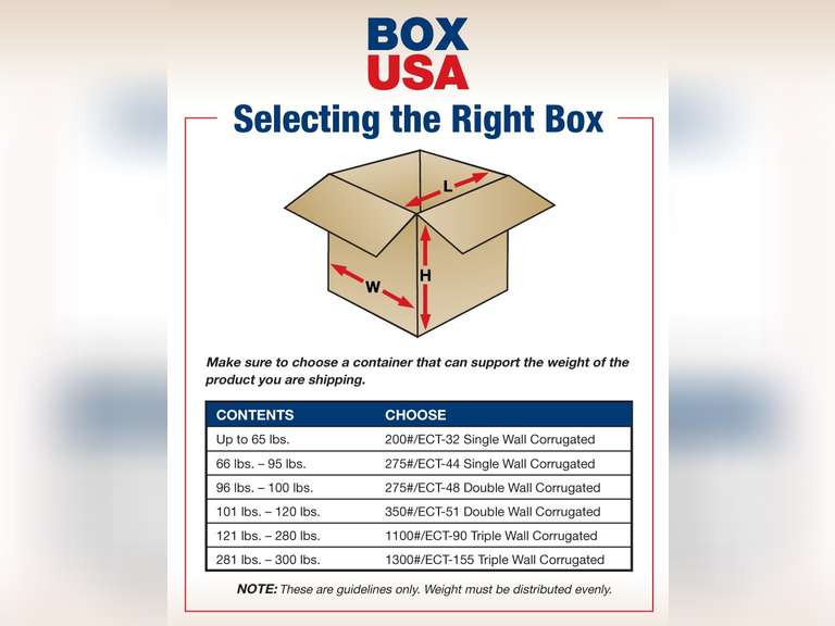 BOX USA B1055 Long Corrugated Boxes, 10"L x 5"W x 5"H, Kraft (Pack of 25) 68