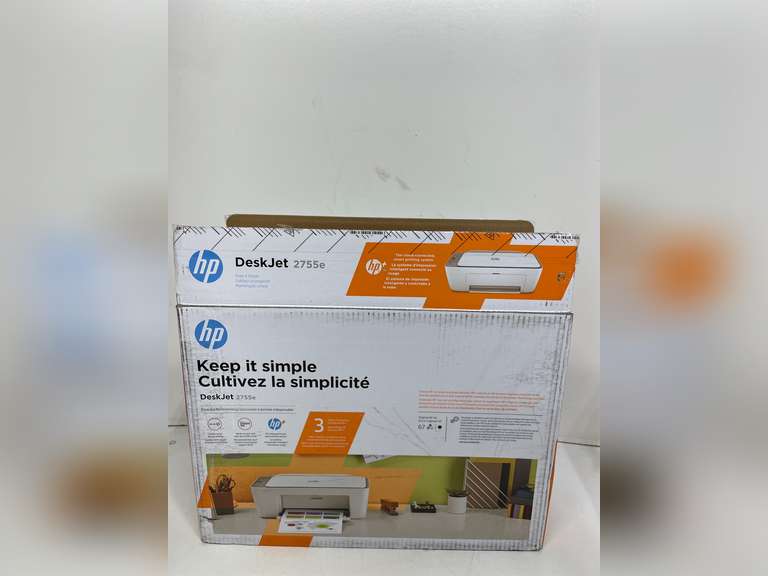 HP DeskJet 2855e Wireless All-in-One Color Inkjet Printer, Scanner, Copier, Best-for-home, 3 months of Instant Ink included (588S5A) 50