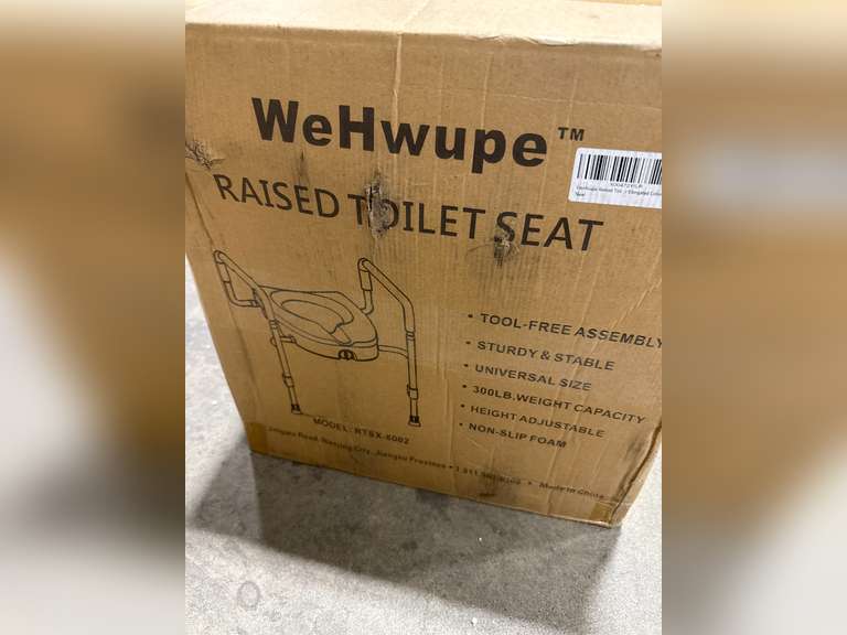 Raised Toilet Seat with Handles for Elderly - Toilet Seat Risers for Seniors with Adjustable Padded Arms - Elevated Toilet Safety Seat for Standard or Elongated Commode 100