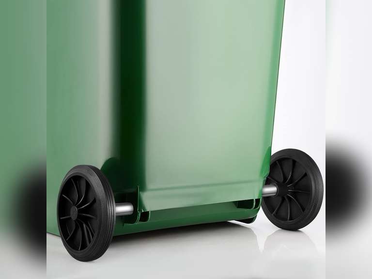 Angoily 1 Garbage bin Wheels Replacement Set Plastic Trash Can Replacement Wheels and Hollow Shaft Rubbish Can Wastebasket Pulley Wheel Accessories 38