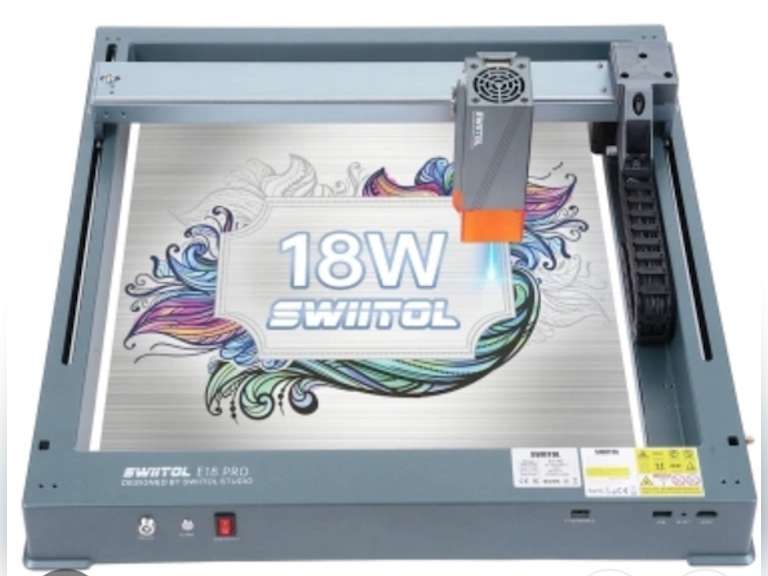 Swiitol E18 Pro 18W Integrated Structure Laser Engraver 36000mm/min High Speed 600